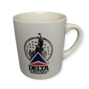 Vintage Delta Airlines x Walt Disney World Airline Ceramic Coffee Mug